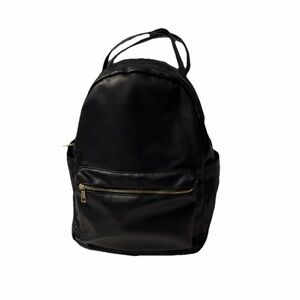 Black Backpack with white/black stripes inside, travel, laptop, school